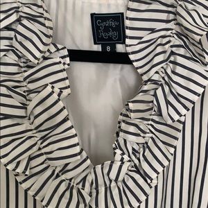 Cynthia Rowley silk striped dress, size 8